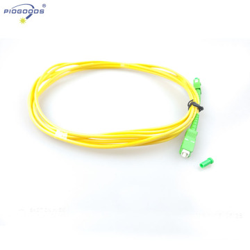 best price SC/APC -SC/APC SM simplex fiber optic patch pigtails cables yellow color meet ROHS